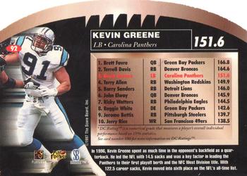 1997 Pro Line DC III #92 Kevin Greene Back