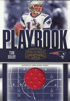 2006 Donruss Gridiron Gear - Playbook Jerseys O's #PB-20 Tom Brady Front