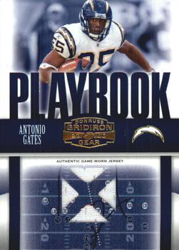 2006 Donruss Gridiron Gear - Playbook Jerseys X's #PB-10 Antonio Gates Front