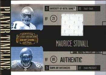 2006 Donruss Gridiron Gear - Player Timeline Jerseys #PT-33 Maurice Stovall Front