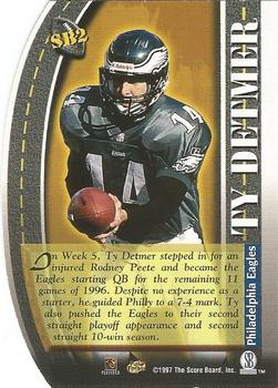 1997 Pro Line DC III - Road to the Super Bowl #SB2 Ty Detmer Back