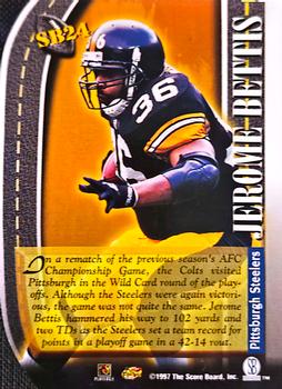 1997 Pro Line DC III - Road to the Super Bowl #SB24 Jerome Bettis Back
