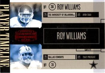 2006 Donruss Gridiron Gear - Player Timeline Red #PT-12 Roy Williams Front