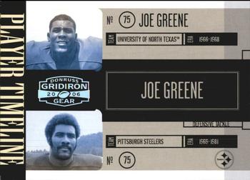2006 Donruss Gridiron Gear - Player Timeline Silver #PT-16 Joe Greene Front
