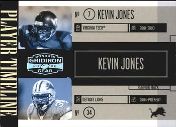2006 Donruss Gridiron Gear - Player Timeline Silver #PT-19 Kevin Jones Front