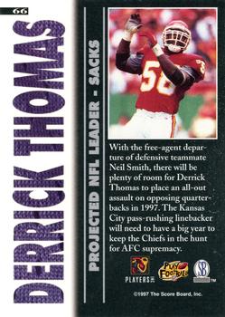 1997 Pro Line Gems #66 Derrick Thomas Back