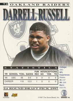 1997 Pro Line Gems #72 Darrell Russell Back