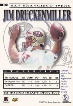 1997 Pro Line Gems #83 Jim Druckenmiller Back