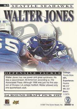 1997 Pro Line Gems #85 Walter Jones Back