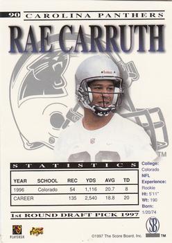 1997 Pro Line Gems #90 Rae Carruth Back