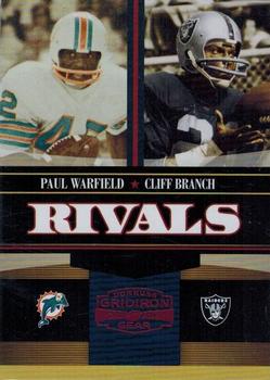 2006 Donruss Gridiron Gear - Rivals Red #R-12 Paul Warfield / Cliff Branch Front