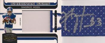 2006 Donruss Gridiron Gear - Gridiron Gems Jersey Jumbo Autographs #210 Sinorice Moss Front