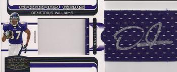 2006 Donruss Gridiron Gear - Gridiron Gems Jersey Jumbo Autographs #211 Demetrius Williams Front