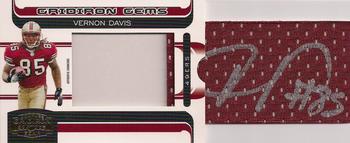 2006 Donruss Gridiron Gear - Gridiron Gems Jersey Jumbo Autographs #219 Vernon Davis Front