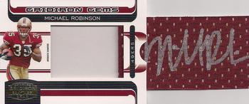 2006 Donruss Gridiron Gear - Gridiron Gems Jersey Jumbo Autographs #220 Michael Robinson Front