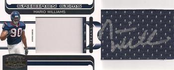 2006 Donruss Gridiron Gear - Gridiron Gems Jersey Jumbo Autographs #227 Mario Williams Front