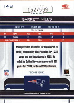 2006 Donruss Gridiron Gear - Retail #149 Garrett Mills Back