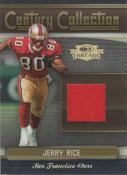 2006 Donruss Threads - Century Collection Materials #CCM-18 Jerry Rice Front
