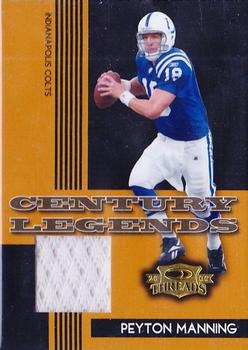 2006 Donruss Threads - Century Legends Materials #CL-10 Peyton Manning Front