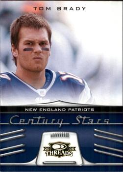 2006 Donruss Threads - Century Stars Gold #CS-15 Tom Brady Front