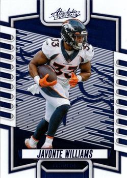 2023 Panini Absolute - Blue #54 Javonte Williams Front
