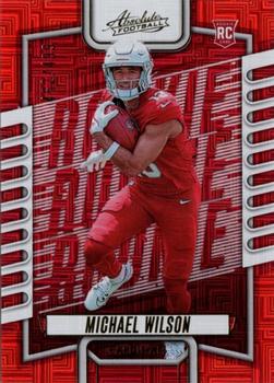 2023 Panini Absolute - Red Squares #132 Michael Wilson Front