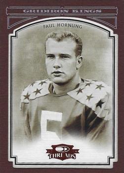 2006 Donruss Threads - College Gridiron Kings Framed Red #CGK-11 Paul Hornung Front