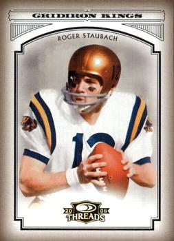 2006 Donruss Threads - College Gridiron Kings Gold #CGK-19 Roger Staubach Front