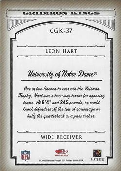 2006 Donruss Threads - College Gridiron Kings Gold #CGK-37 Leon Hart Back
