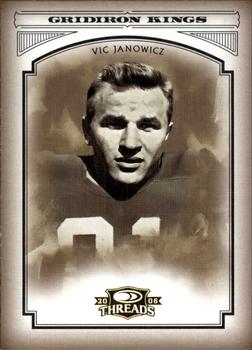 2006 Donruss Threads - College Gridiron Kings Gold #CGK-38 Vic Janowicz Front