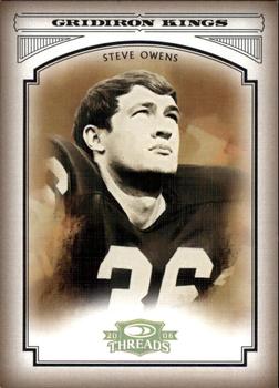 2006 Donruss Threads - College Gridiron Kings Gold Holofoil #CGK-16 Steve Owens Front
