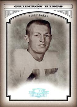 2006 Donruss Threads - College Gridiron Kings Silver Holofoil #CGK-2 Terry Baker Front