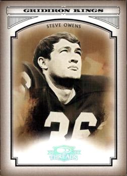 2006 Donruss Threads - College Gridiron Kings Silver Holofoil #CGK-16 Steve Owens Front