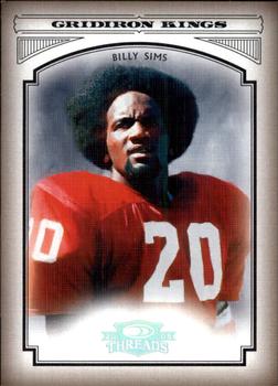 2006 Donruss Threads - College Gridiron Kings Silver Holofoil #CGK-18 Billy Sims Front