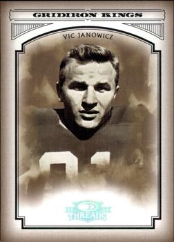 2006 Donruss Threads - College Gridiron Kings Silver Holofoil #CGK-38 Vic Janowicz Front