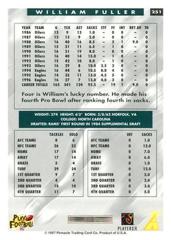 1997 Score #251 William Fuller Back