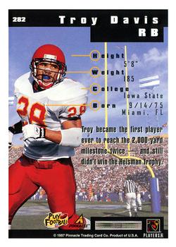 1997 Score #282 Troy Davis Back