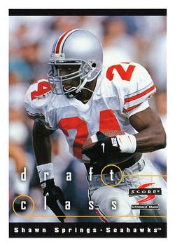 1997 Score #296 Shawn Springs Front