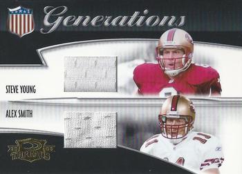2006 Donruss Threads - Generations Materials #G-12 Steve Young / Alex Smith Front