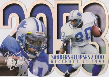 1997 Score Board NFL Experience #NNO Barry Sanders  Front