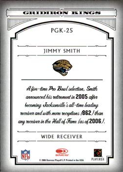 2006 Donruss Threads - Pro Gridiron Kings Gold #PGK-25 Jimmy Smith Back