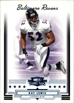 2006 Donruss Threads - Retail Blue #26 Ray Lewis Front