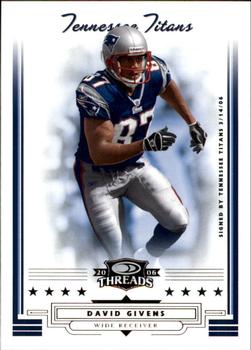 2006 Donruss Threads - Retail Pewter #106 David Givens Front