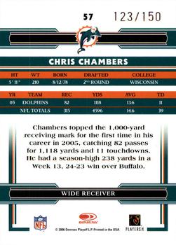 2006 Donruss Threads - Retail Red #57 Chris Chambers Back