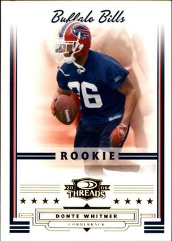 2006 Donruss Threads - Retail Rookies #213 Donte Whitner Front
