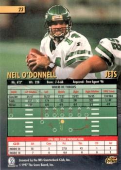 1997 Score Board Playbook #23 Neil O'Donnell Back