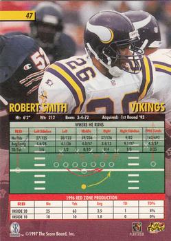 1997 Score Board Playbook #47 Robert Smith Back