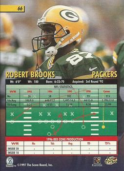 1997 Score Board Playbook #66 Robert Brooks Back