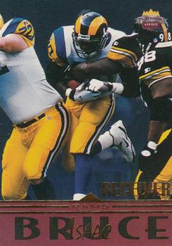 1997 Score Board Playbook #80 Isaac Bruce Front