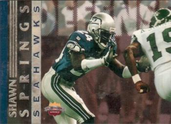 1997 Score Board Playbook #98 Shawn Springs Front